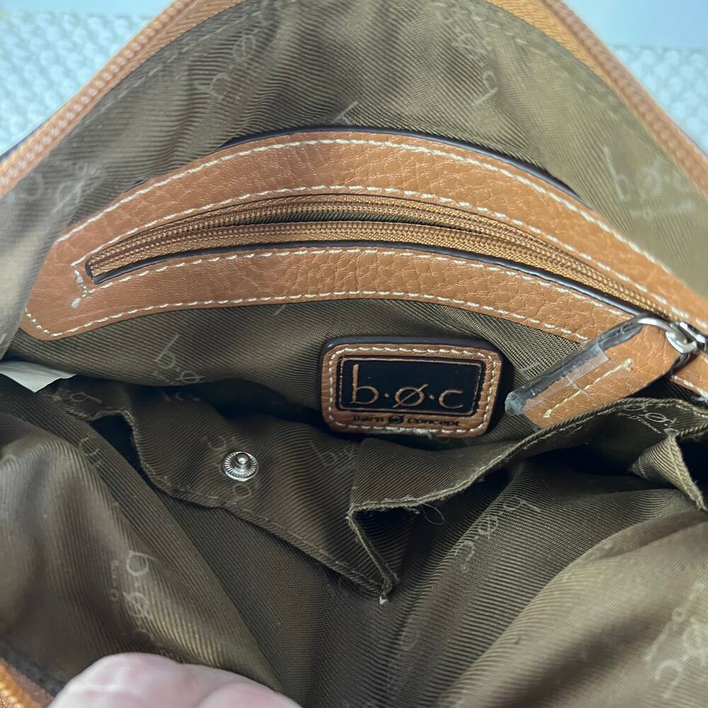 B.O.C BORN Tan Satchel Crossbody Bag Adjustable Strap - Picture 6 of 10